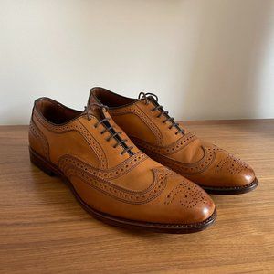 Allen Edmonds McAllister Wingtip Oxford Dress Shoe 11.5 Walnut Brown